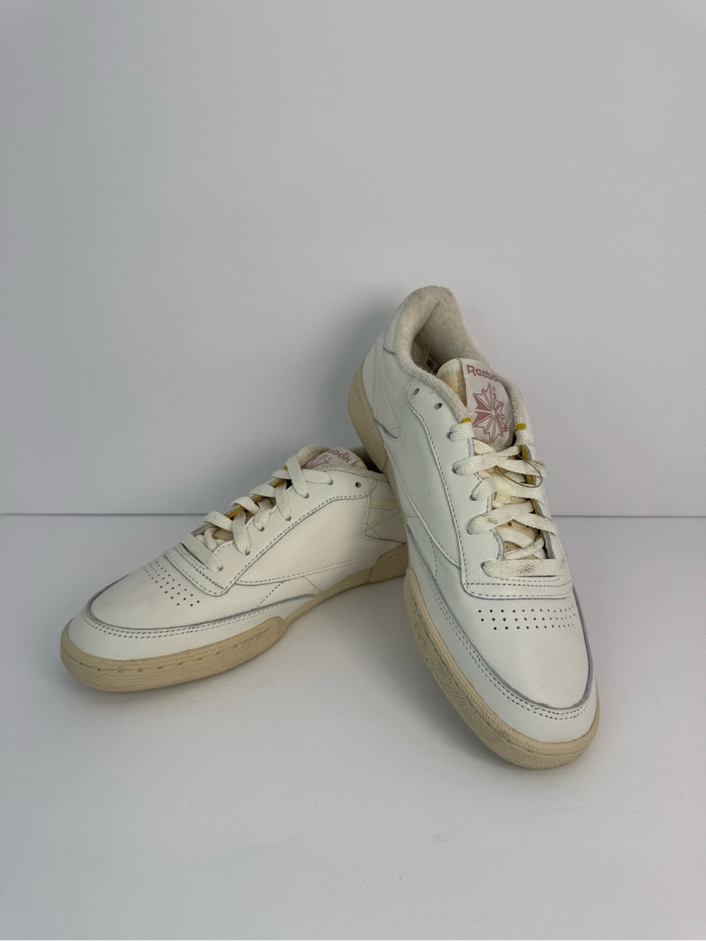 Reebok Club C 85 Vintage Leather Sneakers Chalk / Off-White Mens 9.5 New
